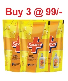 Savlon Deep Clean Handwash,Refill Pouch | Combo Pack  of 3 , Rs.99